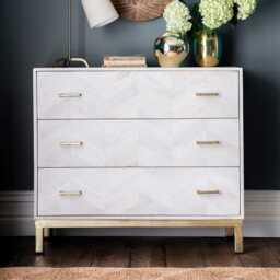 Chevron Chest Of Drawers by Atkin And Thyme, W100 x D45 x H89cm