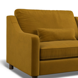Hampton Loveseat In Turmeric Eco Velvet by Atkin And Thyme, H85 x W122 x D95cm - thumbnail 3