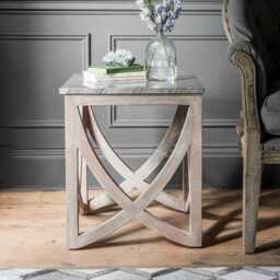 Lily Marble Top Side Table