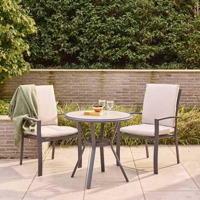 Gabriela 2 Seat Bistro Set by Atkin And Thyme, Table H730 x W77 x D77 cm  Armchair H97 X W60.5 x D68 cm - image 1