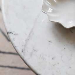 Westbourne Marble Coffee Table Natural by Atkin And Thyme, Dia. 100 x H45cm - thumbnail 3