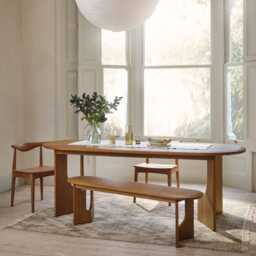 Umi Solid Oak Extendable Dining Table by Atkin And Thyme, H76 x W180-225 x D90 cm - thumbnail 4