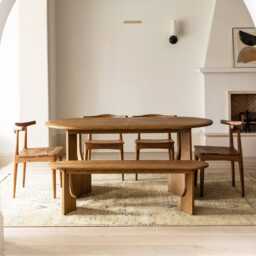 Umi Solid Oak Extendable Dining Table by Atkin And Thyme, H76 x W180-225 x D90 cm - thumbnail 3