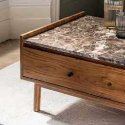 Brera Marble Coffee Table by Atkin And Thyme, H40 x W115 x D60 cm - thumbnail 3
