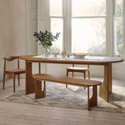 Umi Dining Bench by Atkin And Thyme, H43.7 x W150 x D36 cm - thumbnail 3