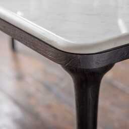 Cone Marble Dining Table 180Cm - Black by Atkin And Thyme - thumbnail 4