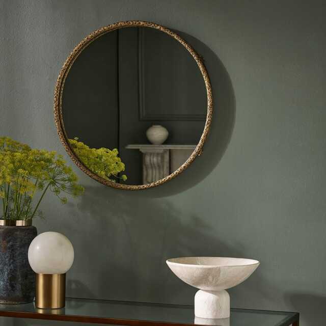 York Round Mirror by Atkin And Thyme, H60 x W60 x D4 cm - image 1