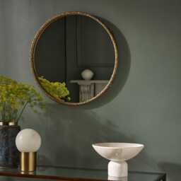 York Round Mirror by Atkin And Thyme, H60 x W60 x D4 cm - thumbnail 1