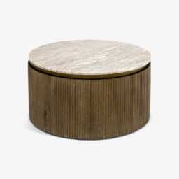 Rondo Marble Coffee Table by Atkin And Thyme, H38 x W76 x D76 cm - thumbnail 5