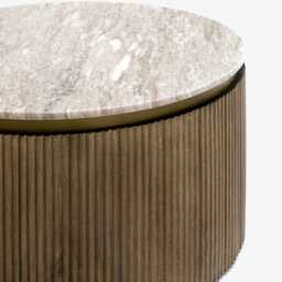 Rondo Marble Coffee Table by Atkin And Thyme, H38 x W76 x D76 cm - thumbnail 3