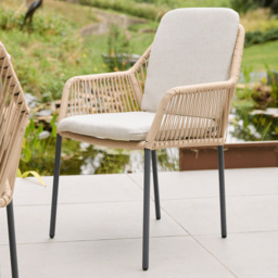 Olivia 6 Seat Rectangular Dining Set - Wheat by Atkin And Thyme - thumbnail 3