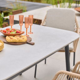 Olivia 6 Seat Rectangular Dining Set - Wheat by Atkin And Thyme - thumbnail 4