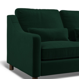 Hampton 3-Seat Sofa In Hunter Eco Velvet by Atkin And Thyme - thumbnail 4