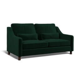 Hampton 3-Seat Sofa In Hunter Eco Velvet by Atkin And Thyme