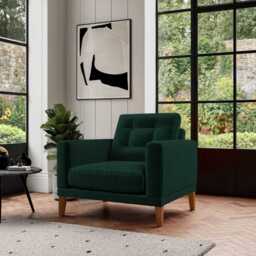 Fitzroy Armchair In Hunter Easy Care Velvet