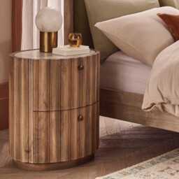 Treviso Marble Bedside Table in Natural