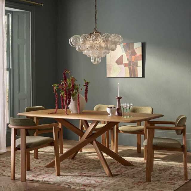 Cruz Solid Oak Dining Table
