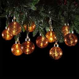 Copper Bauble Garland by Atkin And Thyme, L 225 cm