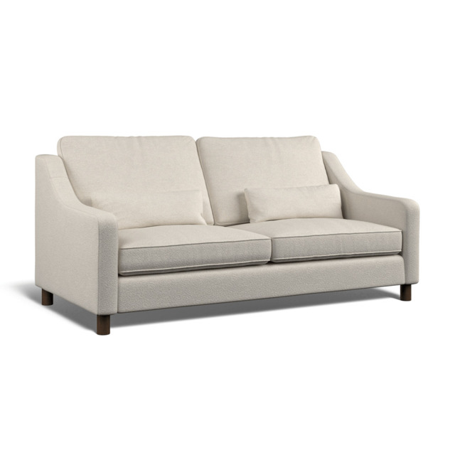 Hampton 4-Seat Sofa In Ivory Boucle by Atkin And Thyme, H85 x W200 x D95 cm - image 1