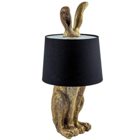 Hare Lamp with Black Shade - thumbnail 2