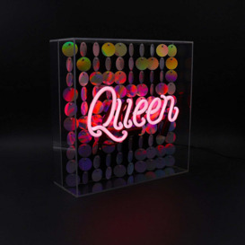 Sequin Queen Neon Acrylic Box Light - thumbnail 3