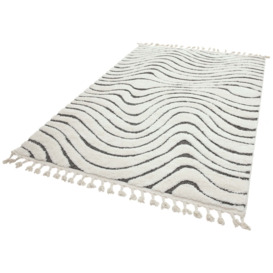 Sumptuously Soft Moroccan Inspired Wave Rug - thumbnail 3
