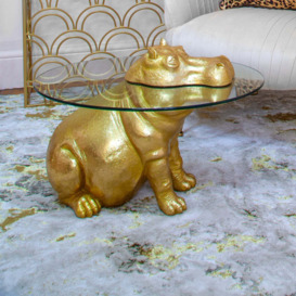 Patty Potamus Gold Coffee Table