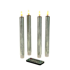 LED Taper Dining Candle Sticks - Set of 4