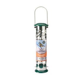 Peckish Stainless Steel Energy Ball Green All Weather Bird Feeder 0.7L