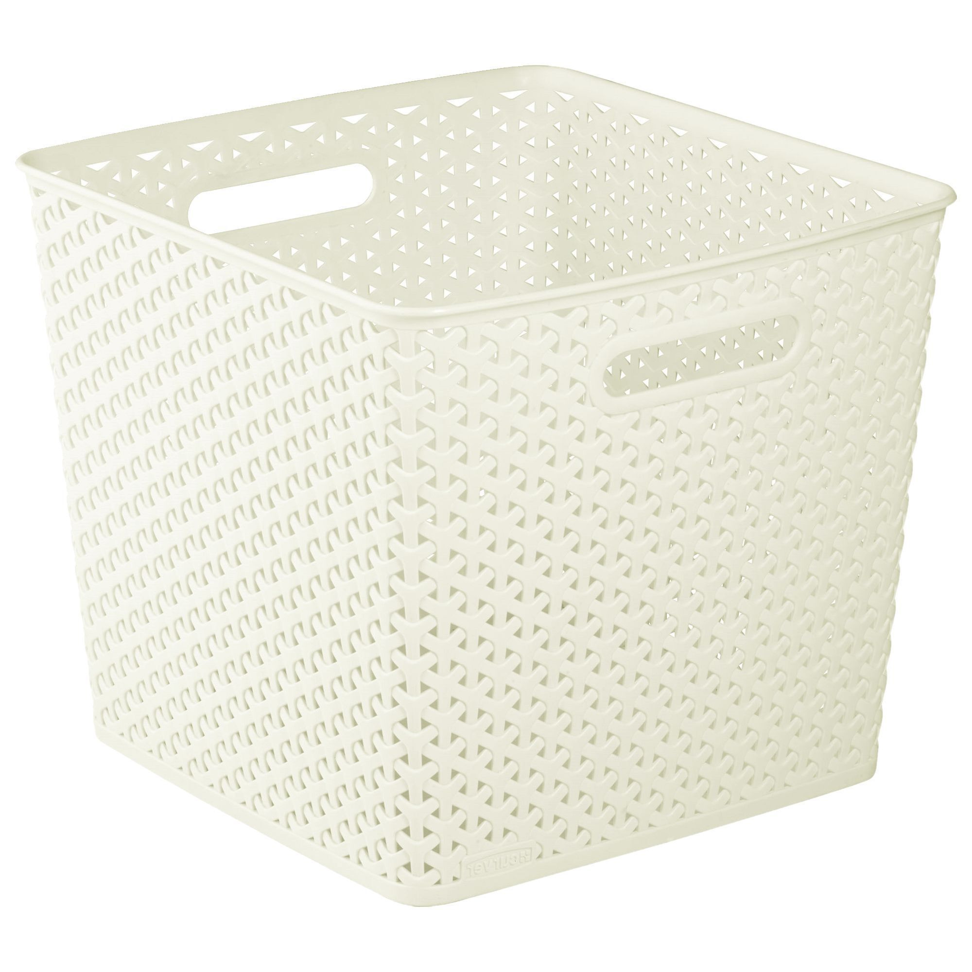 Curver My Style White 25L Plastic Storage Basket (H)282mm (W)325mm