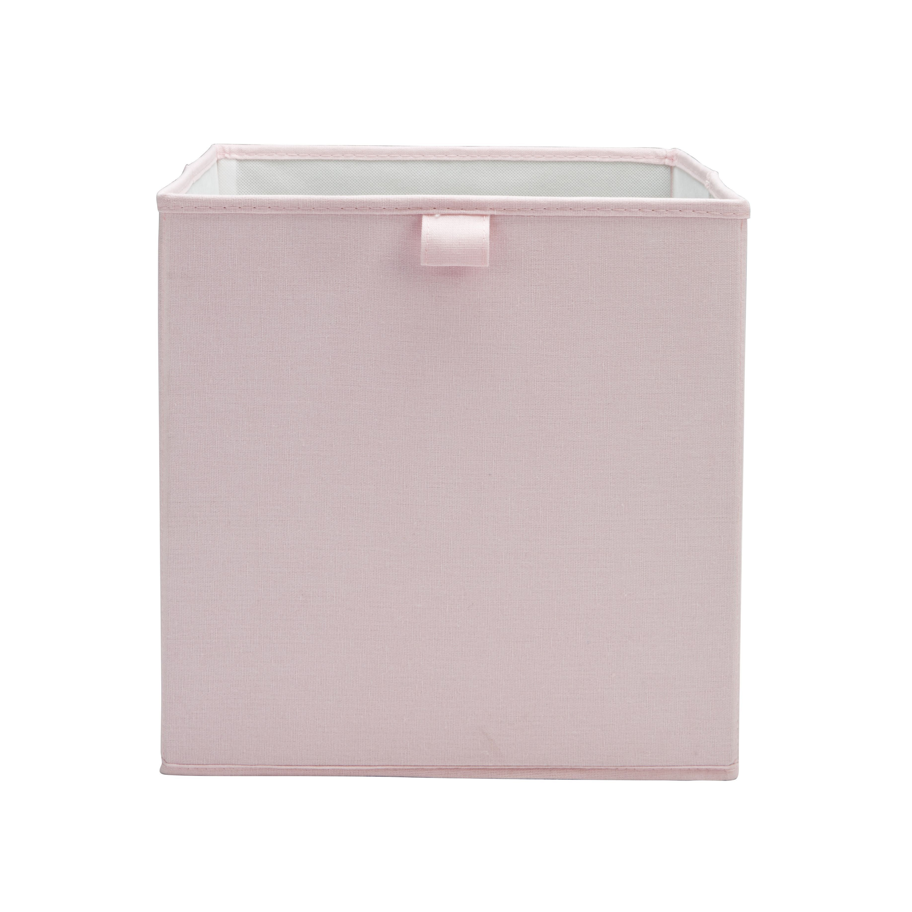 Form Mixxit Pink Cardboard & Polyester (Pes) Foldable Storage Basket (H)310mm (W)310mm