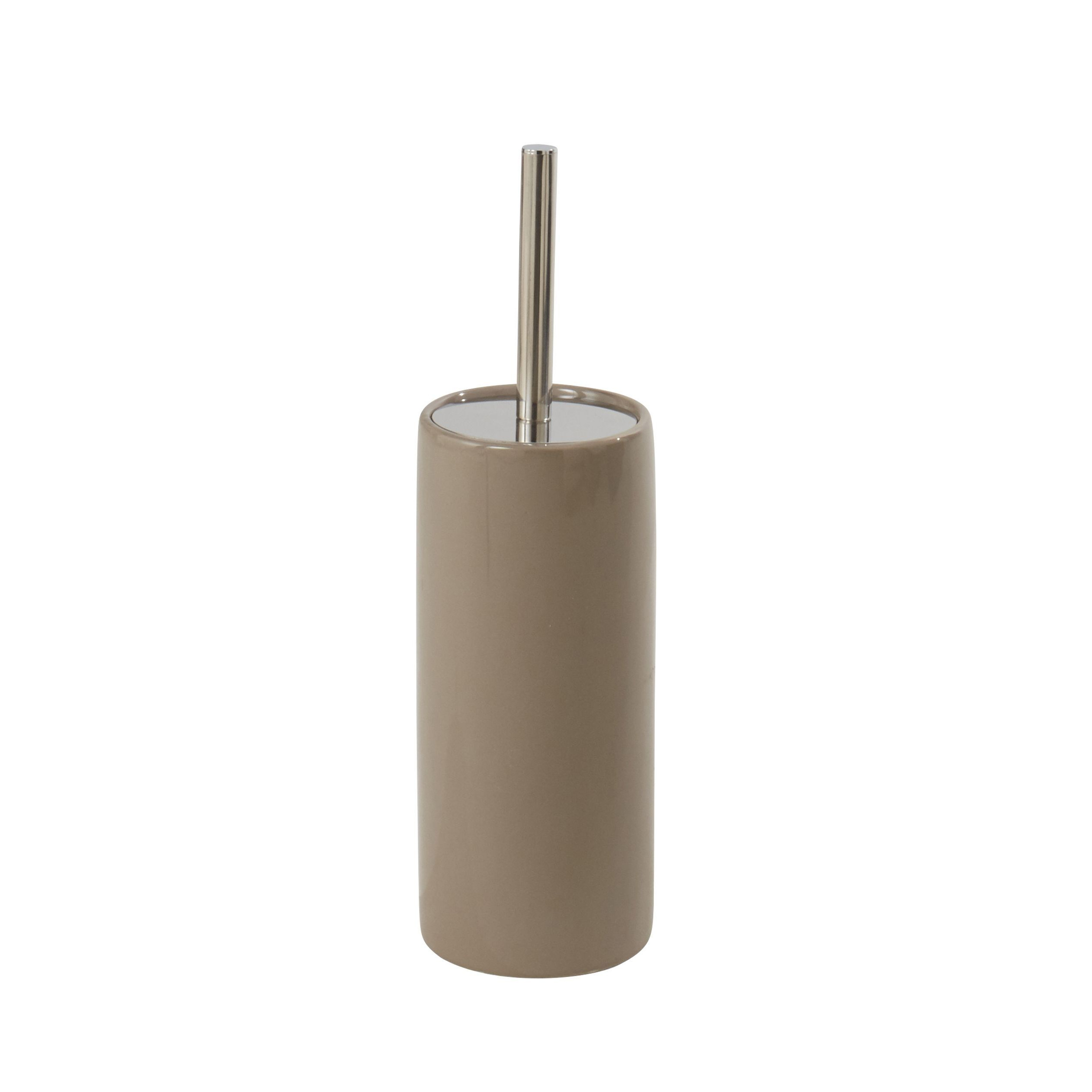 Cooke & Lewis Diani Gloss Taupe Toilet Brush & Holder
