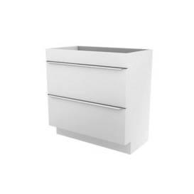 GoodHome Imandra Gloss White Freestanding Bathroom Cabinet (H) 820mm (W) 800mm