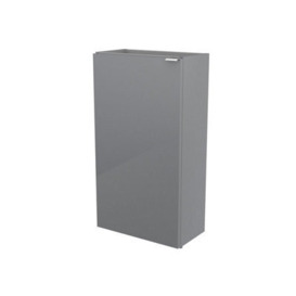 GoodHome Imandra Gloss Grey Single Freestanding Bathroom Cloakroom Unit (H) 790mm (W) 440mm