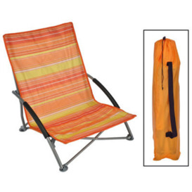 Berkfield Hi Folding Beach Chair Orange 65X55X25/65Cm