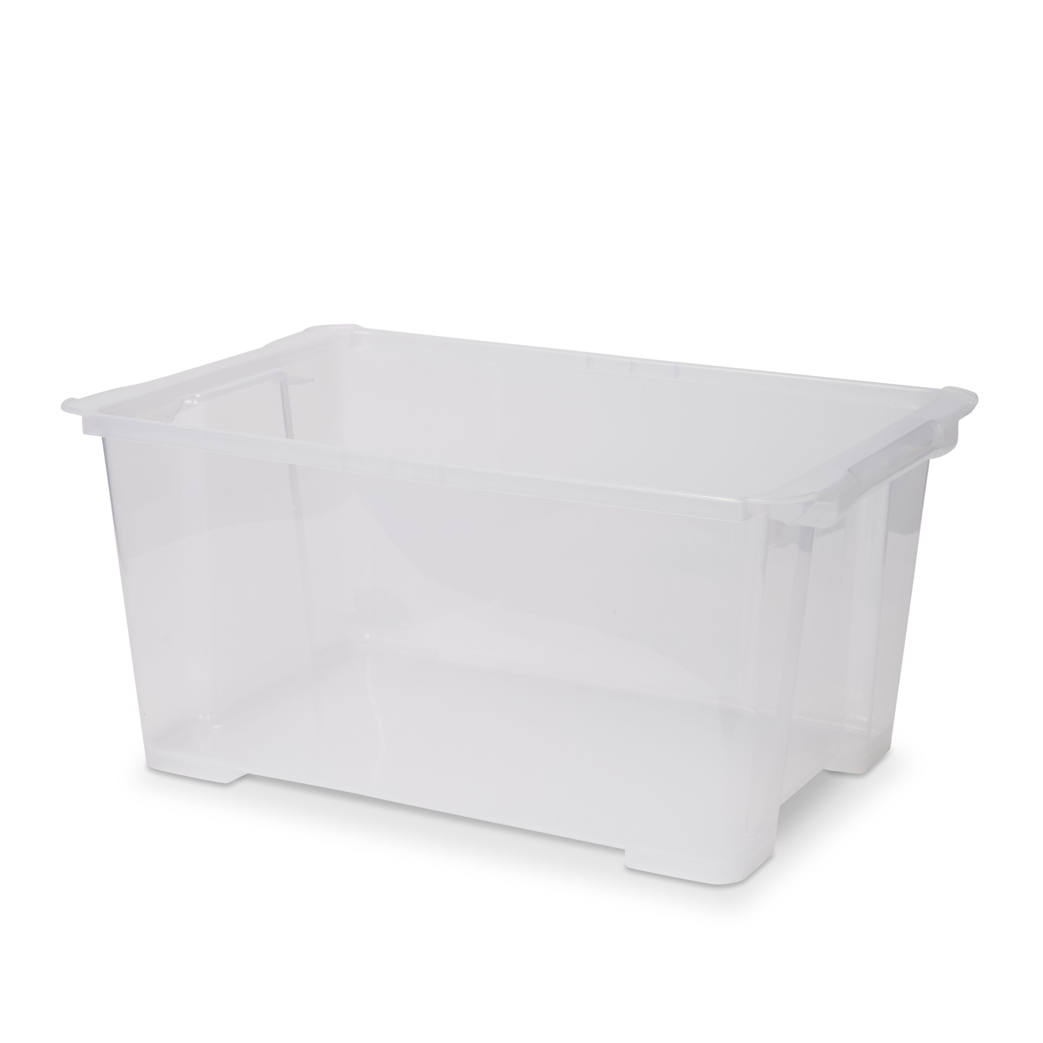 Form Kaze Clear 43L Large Plastic Stackable Storage Box