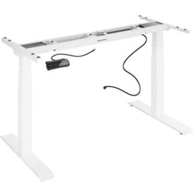 Tectake Motorised Standing Desk Frame (58 - 123Cm Tall, With Memory And Alarm Functions) - White