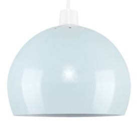 Valuelights Retro Light Blue Arco Style Dome Ceiling Pendant Light Shade