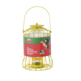 ABC Seed Bird Feeder With Squirrel Guard Yellow