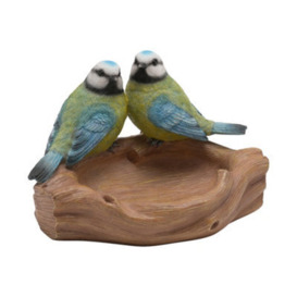 Country Living Blue Tit Pair Bird Bath