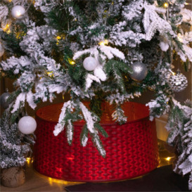 Netagon St Helens Home And Garden Rattan Style Red Tree Skirt