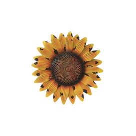 Terrastyle Yellow Metal Sunflower Garden Ornament (H)0.45Cm
