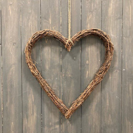 The Satchville Gift Company Natural Pine Twig Heart Wreath