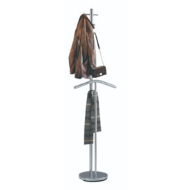 Aspect Furniture Ethan Free Standing Coat Stand W/ Suit Butler/silver Clothes Valet Stand