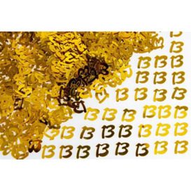 Shatchi 13Th Birthday Confetti Gold 2 Pack X 14 Grams Birthday Decoration Foil Metallic 2 Pack