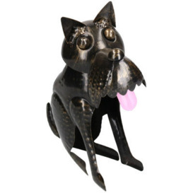 AB Tools Scotty Scottie Terrier Dog Garden Sculpture Ornament Statue Metal Decoration