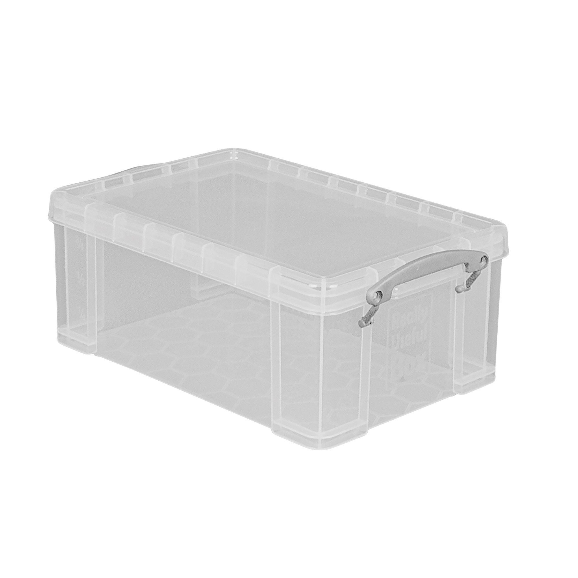 Really Useful Heavy Duty Clear 18L Plastic Stackable Storage Box