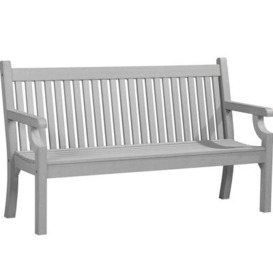 Winawood Sandwick 3 Seater Wood Effect Bench - Stone Grey