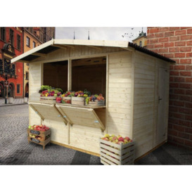 Timbela Wooden Market Stall And Garden Bar 11X8 Ft - Fsc Certified - M150