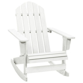 Berkfield Garden Rocking Chair Wood White